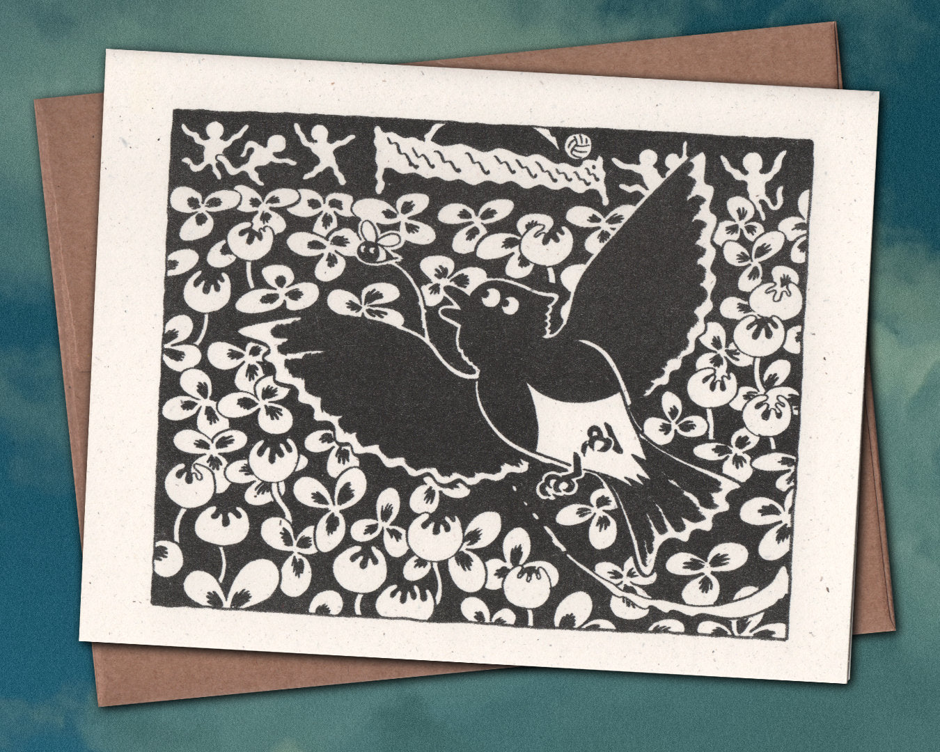 Black Phoebe Greeting Card