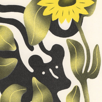 Skunk Under The Sunflowers